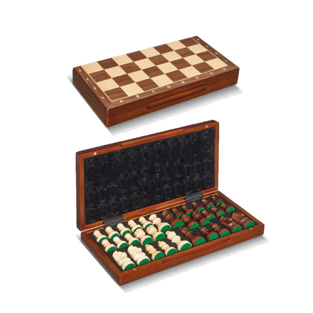 Scacchiera Pieghevole in Noce