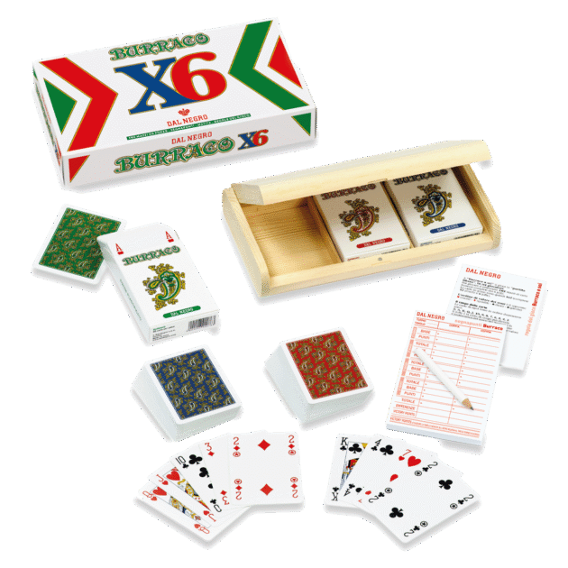 Carte Burraco Legno x 6