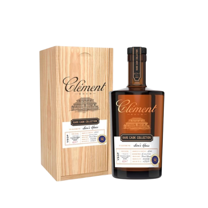 Rhum Clement Rare Cask Sassicaia 56,2° (cassa in legno tir. 460 pz.)