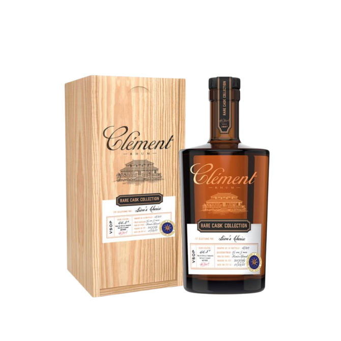 Rhum Clement Rare Cask Sassicaia 44,8° (cassa legno tir. 628 pz.)