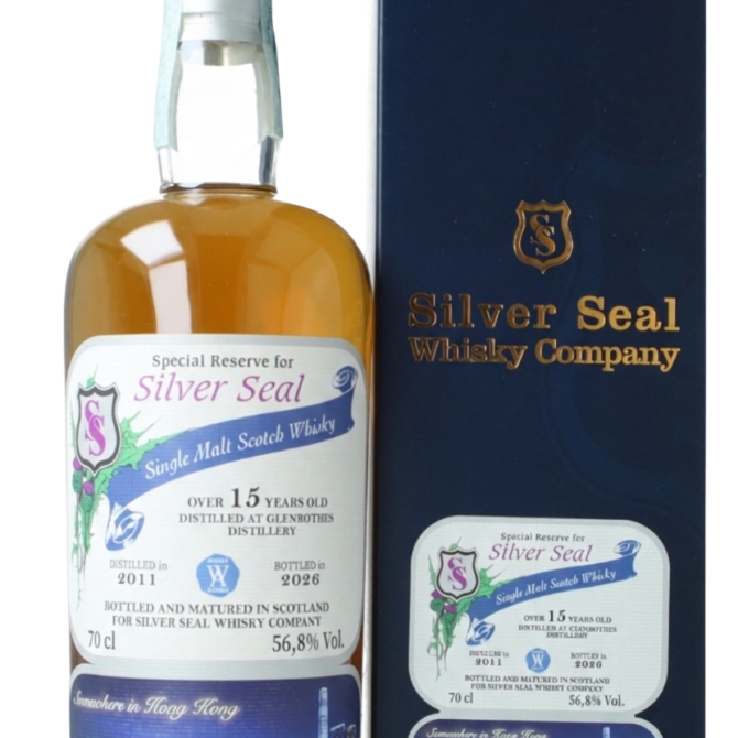 Whisky Glenrothes Speyside Single Malt 15 Years Old 2011 2026 56,8° - Silver Seal - Special Edition Hong Kong